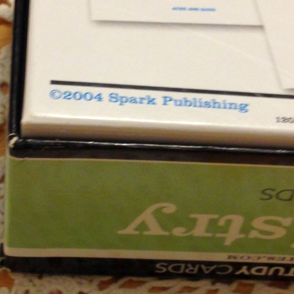 Sparknotes Chemistry Study Card set - Picture 5 of 9